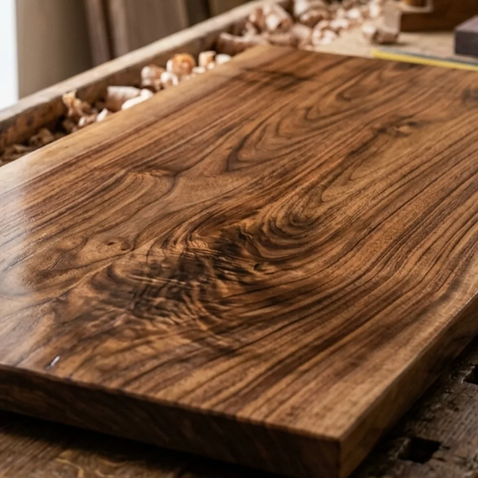 Smooth wood surface with a professional finish